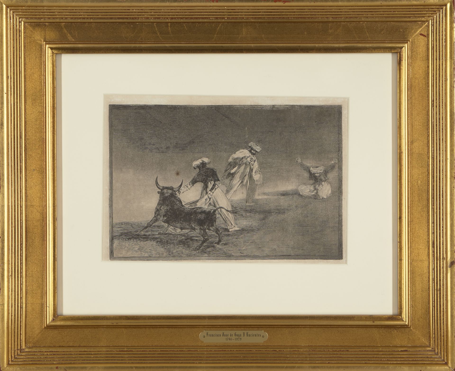 Francisco José de Goya y Lucientes, Spanish 1746-1828,  Capean otro encerrado (from La Taurmaqui... - Image 2 of 2