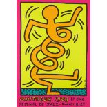 Keith Haring,  American 1958-1990,  Montreux Jazz Festival (yellow), 1983; Montreux Jazz Festiva...