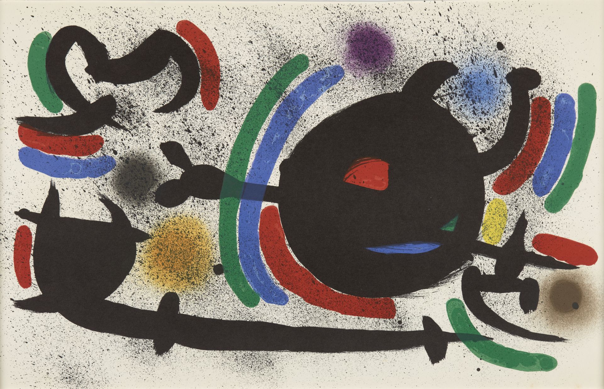 Joan Miró, Spanish 1893-1983, Untitled; lithograph in colours on wove, published by Graphis Art...