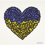 Mr Doodle, British b.1994- Doodle for Ukraine; 3 colour giclée Archival pigment print on 310gsm...