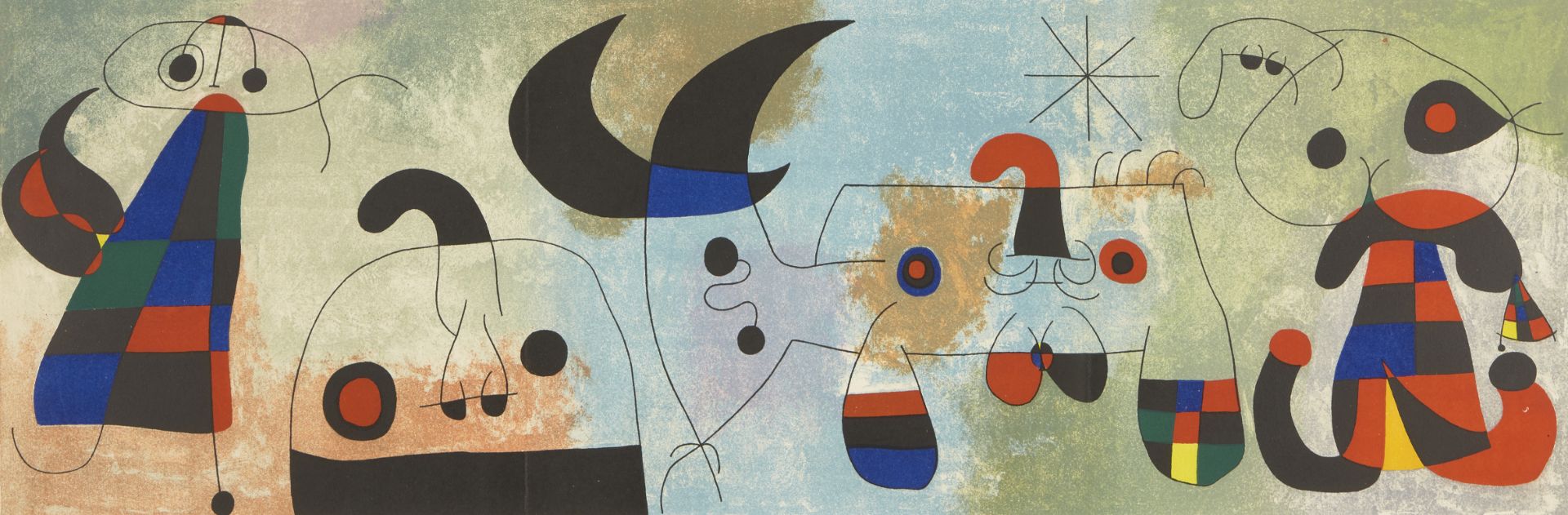 After Joan Miró, Spanish 1893-1983, Untitled, from the Derriere le miroir edition; lithograph ...