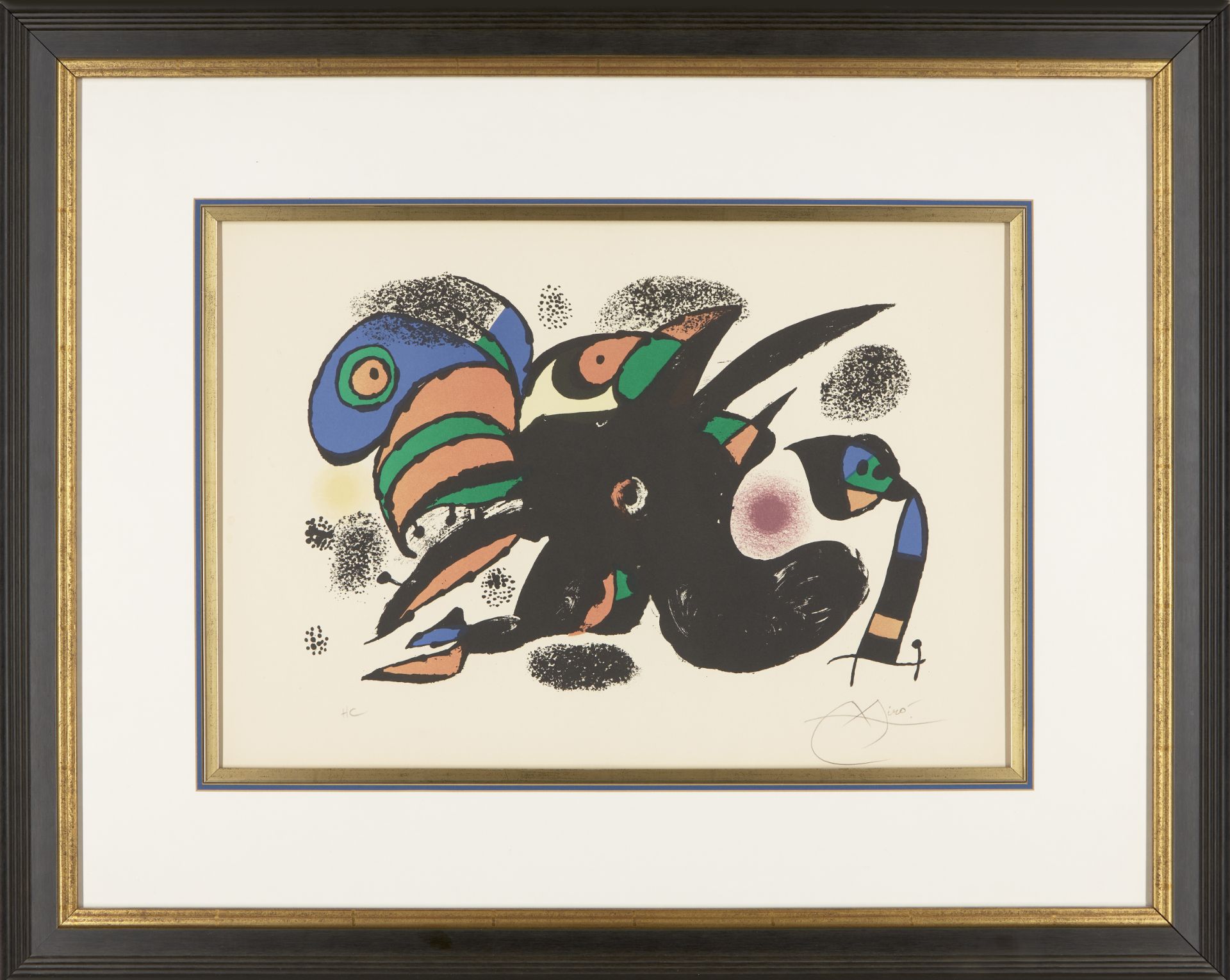 Joan Miró, Spanish 1893-1983, The extreme origin, 1976; lithograph in colours on wove, signed a... - Bild 2 aus 2
