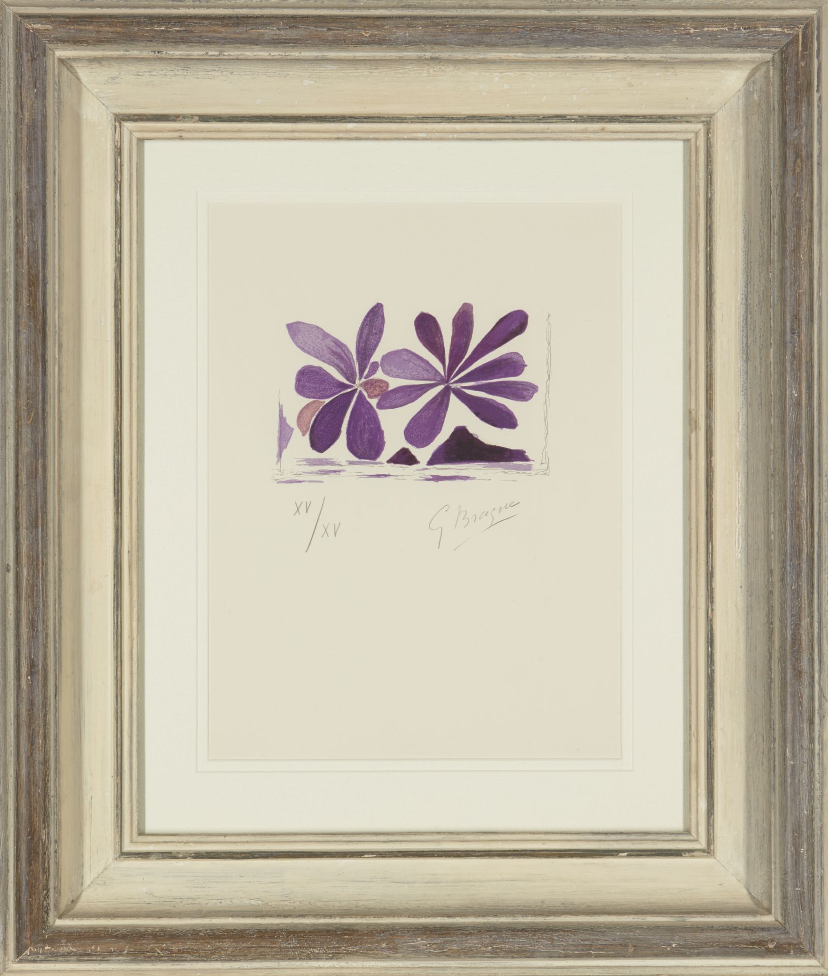 Georges Braque, French 1882-1963, Fleurs de l'air, 1963; lithograph in colours on wove, signed ... - Image 4 of 4