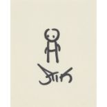 Stik, British b.1979- Doodle, 2017; ink on paper, signed in black marker, image: 9.3 x 7.5 cm, ...
