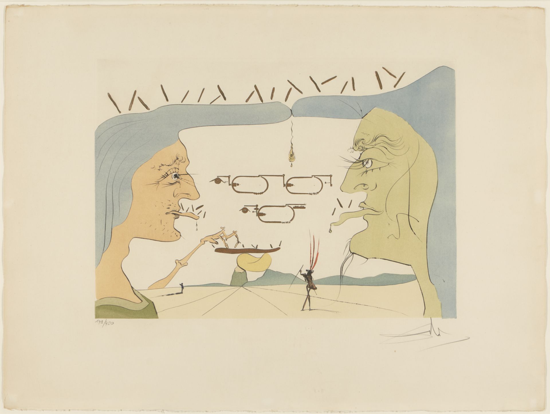 Salvador Dali, Spanish 1904-1989, Le Telegraphe (Michler & Löpsinger 818a), 1975;  etching with...