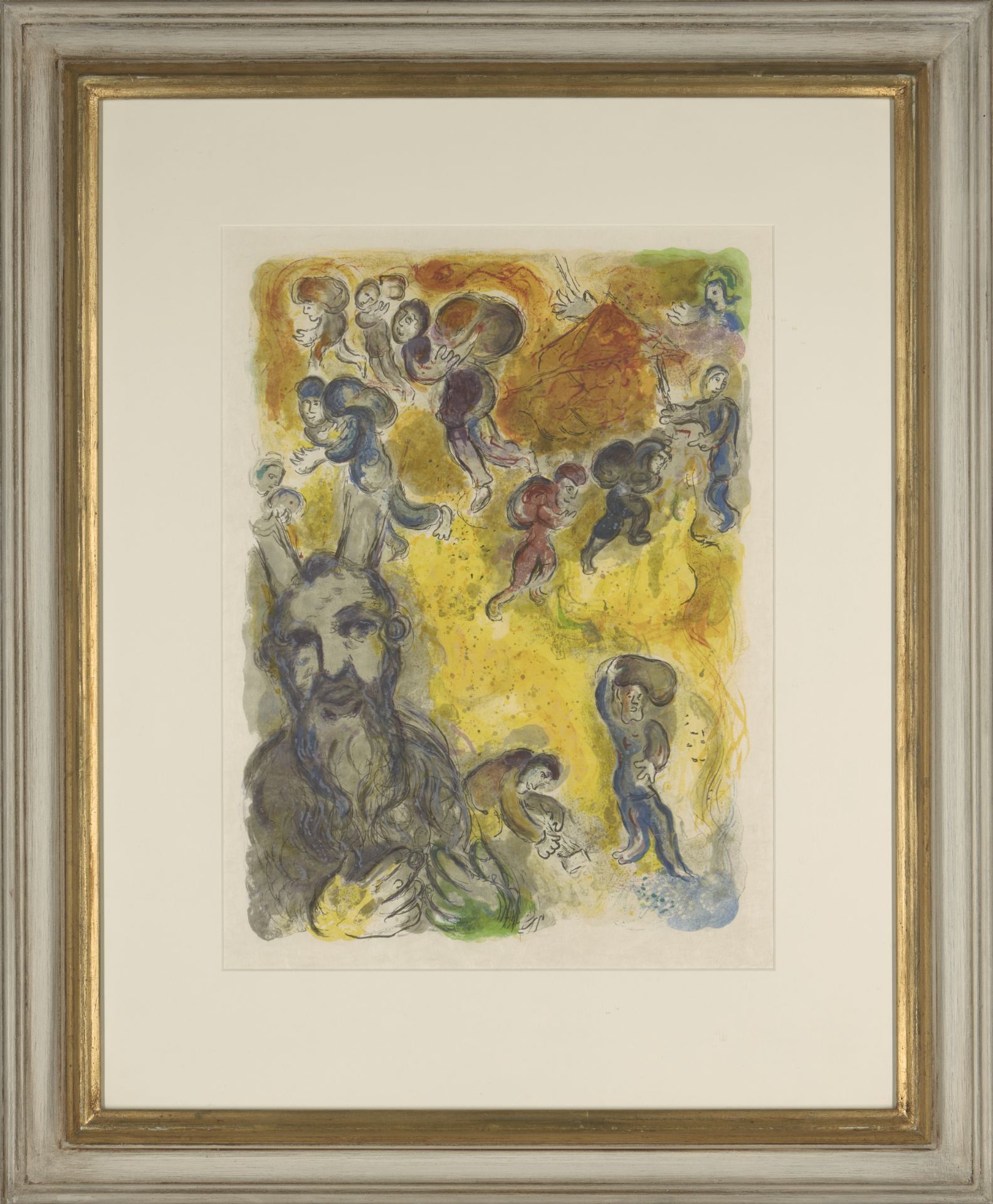Marc Chagall, French/Russian 1887-1985, From The Story of the Exodus' Suite, 1966; lithograph i... - Image 4 of 4