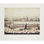 Laurence Stephen Lowry RBA RA, British 1887-1976, The Pond; offset lithograph on wove, signed i...