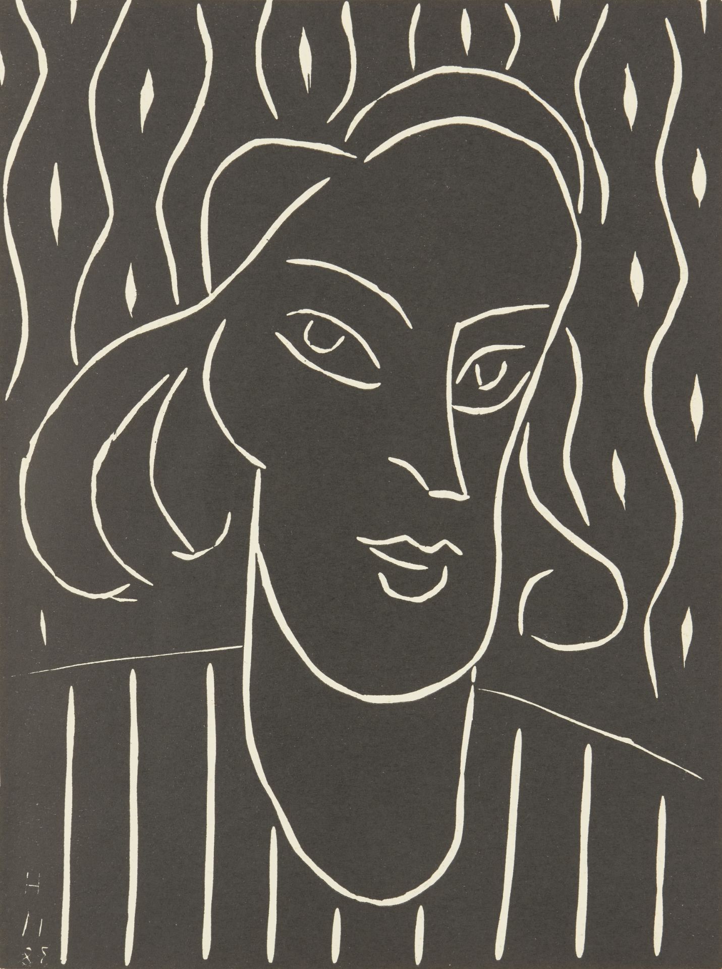 Henri Matisse, French 1869-1954, Teeny,1938/1959; linocut on wove, 30.3 x 22.7 cm, (framed) (ARR)