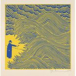 Stanley Donwood, British b.1968- PAX (Fundraiser for Ukraine), 2022; two colour hand-pulled scr...
