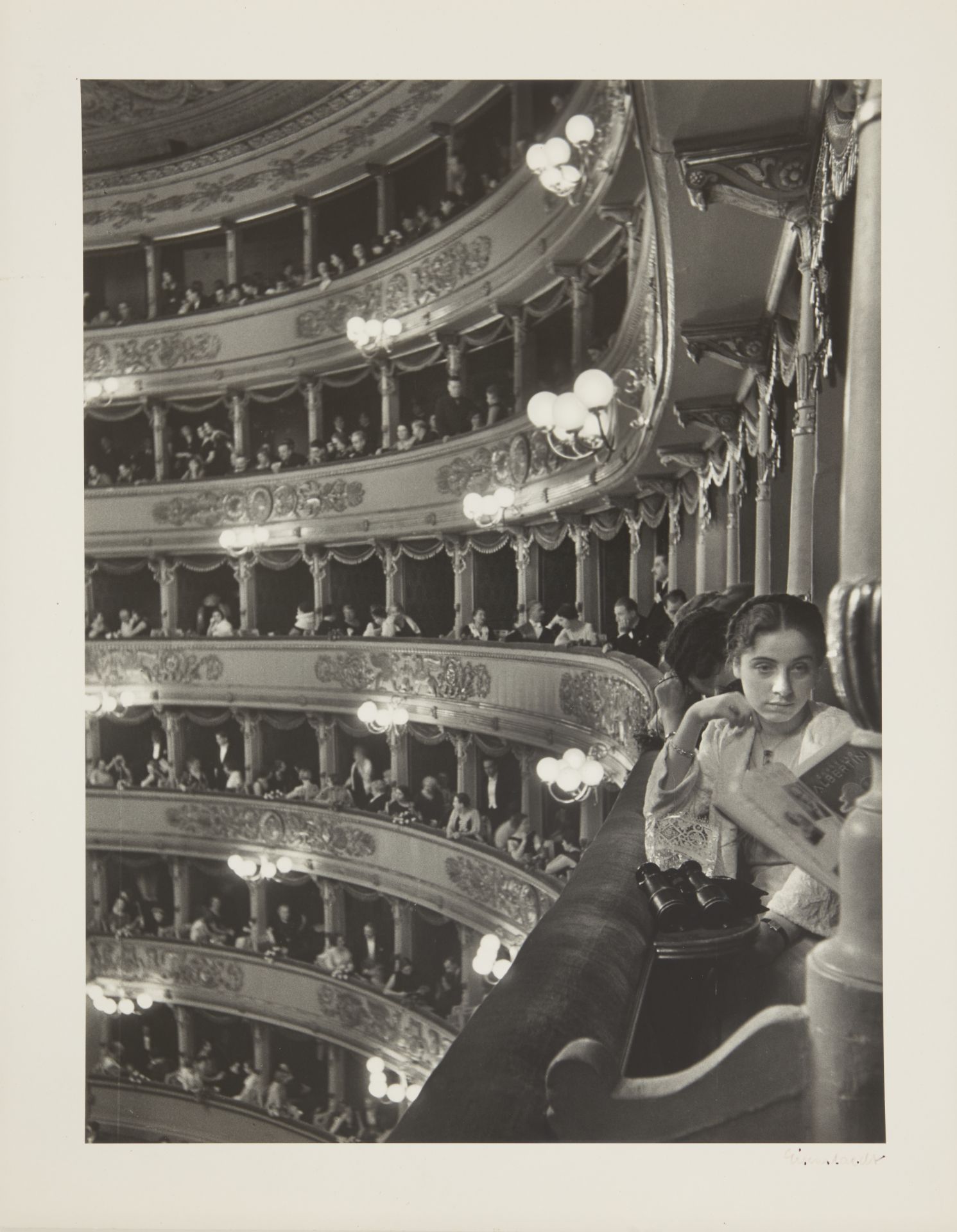 Alfred Eisenstaedt, American/German 1898-1995- Premiere at la Scala, Milan,1934; photographic p...
