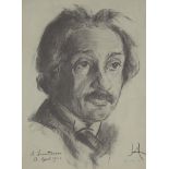 Lou Albert-Lasard, German 1885-1969, Portrait of Albert Einstein, 1922; lithograph on wove, art...