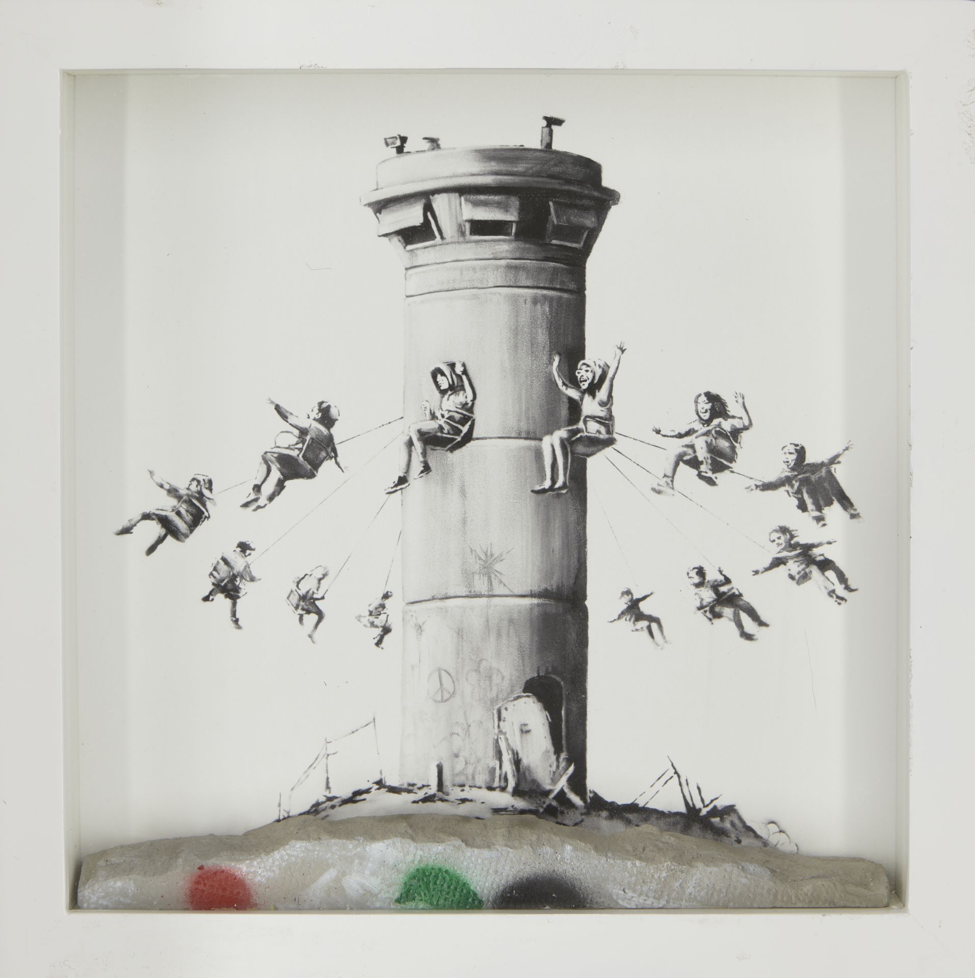 Banksy, British b.1974- Walled Off Box Set, 2017; giclée print with concrete piece of wall, fro... - Image 2 of 3