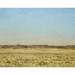 Walter Meyer,  South African 1965-2017 -  Free State Landscape V;  oil on canvas, signed with m...