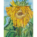 John Bratby RA, British 1928-1992 - Sunflower; oil on canvas, signed bottom right 'John BRATBY'...