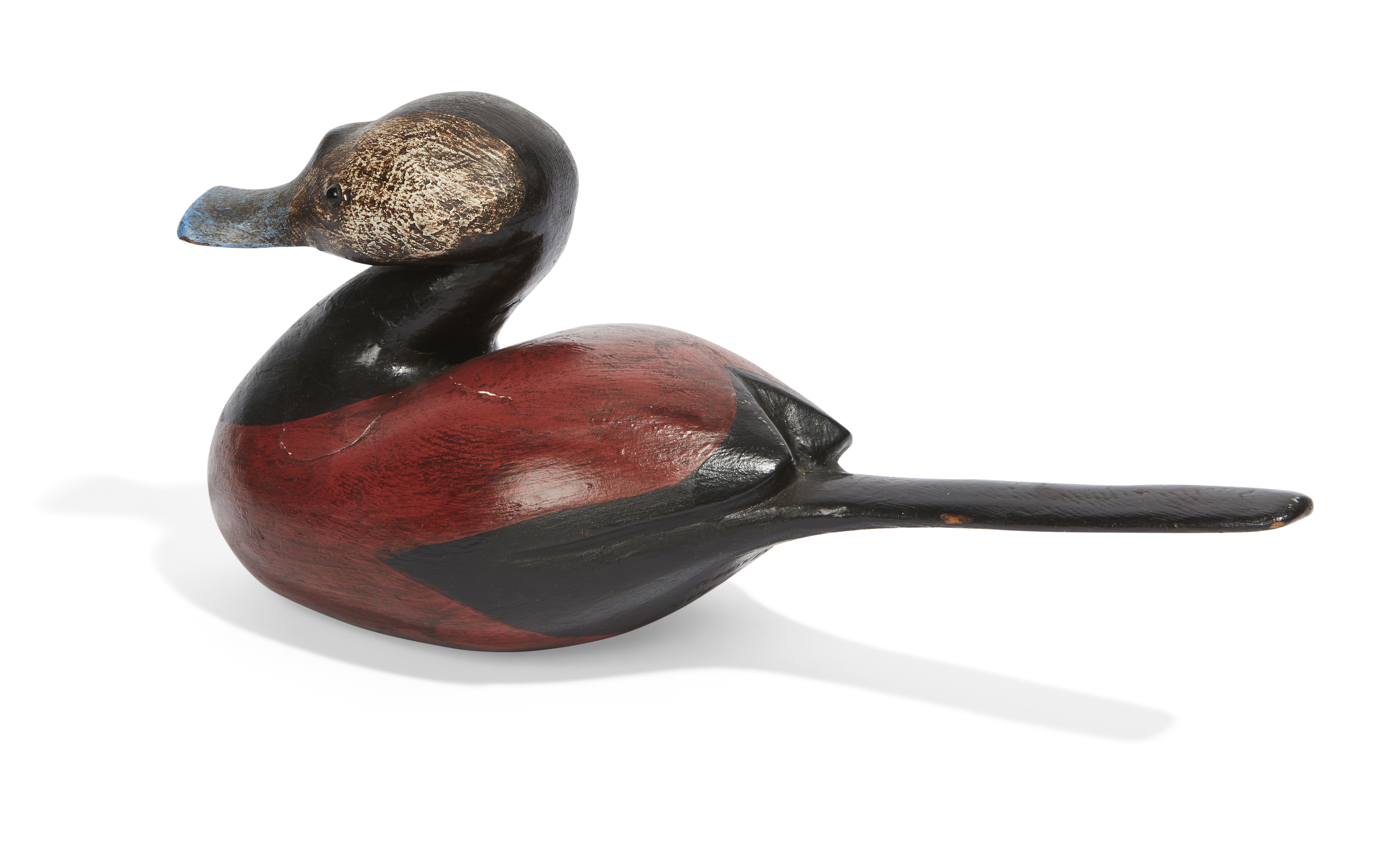 Guy Taplin,  British b.1939 -  Ruddy Duck;  painted wood, signed and titled on underside 'Guy T... - Image 3 of 4