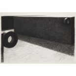 John Maine, British b.1942 -  Untitled (pok-ta-pok), 1981;  charcoal on paper, signed and dated...