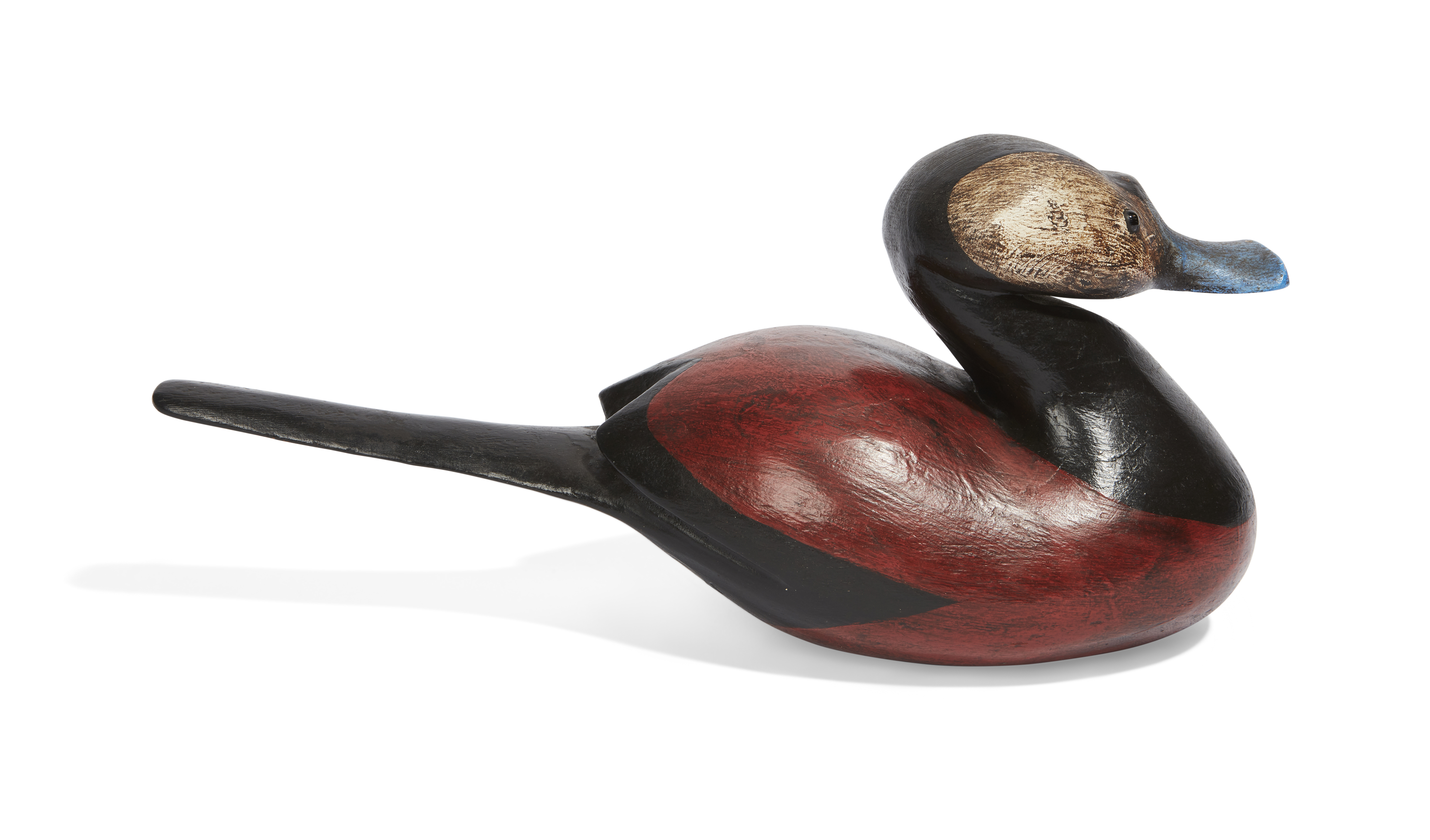 Guy Taplin,  British b.1939 -  Ruddy Duck;  painted wood, signed and titled on underside 'Guy T... - Image 2 of 4