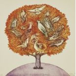 Míla Fürstová,  Czechoslovakian/British b. 1975 -  Ornithologists Dream, 2012;  etching on pape...