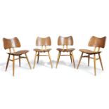 Lucian Ercolani (1888-1976) for Ercol Four Butterfly chairs, circa 1960 Elm, beech Three chairs ...
