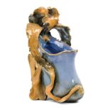 Paul Dachsel for Riessner, Stellmacher, & Kessel Amphora  Art Nouveau vase modelled as a slipper...