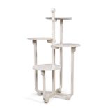 Attributed to André Groult (1884-1967) Etagere stand, circa 1925 Wood, later overpainted 100cm h...