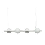 Roberto Giacomucci for Marchetti Set of four 'Tin Tin S4' ceiling lights, circa 2020 White glass...