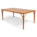 Willy Sigh for H. Sigh & Søn, Spøttrup Mobelfabrik Extending dining table, circa 1960 Teak Manuf...