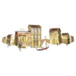 Curtis Jeré Venice wall sculpture, circa 1970 Brass & copper with painted highlights Signed 'C....