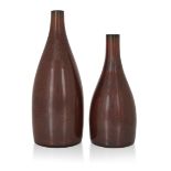 Suleyman Saba (b.1969) Two ironspot vases, circa 2010 Glazed stoneware Underside impressed artis...