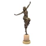 Paul Philippe (1870-1930) 'Danseur Russe' (Russian Dancer) Art Deco sculpture, circa 1925 Bronze...