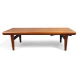 Johannes Andersen (1903-1997) for Trioh Coffee table with pull out drawer and folding side table...