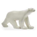Sevres, after a design by Francois Pompon Art Deco model of a striding polar bear, circa 1926 Gl...
