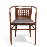 Otto Wagner (1841-1918) for J & J  Kohn  Model no. '721' armchair, circa 1905 Stained beech Part...