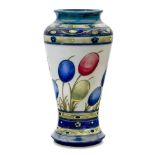 William Moorcroft (1872-1945) 'Banded honesty' pattern vase, circa 1935 Glazed earthenware Under...