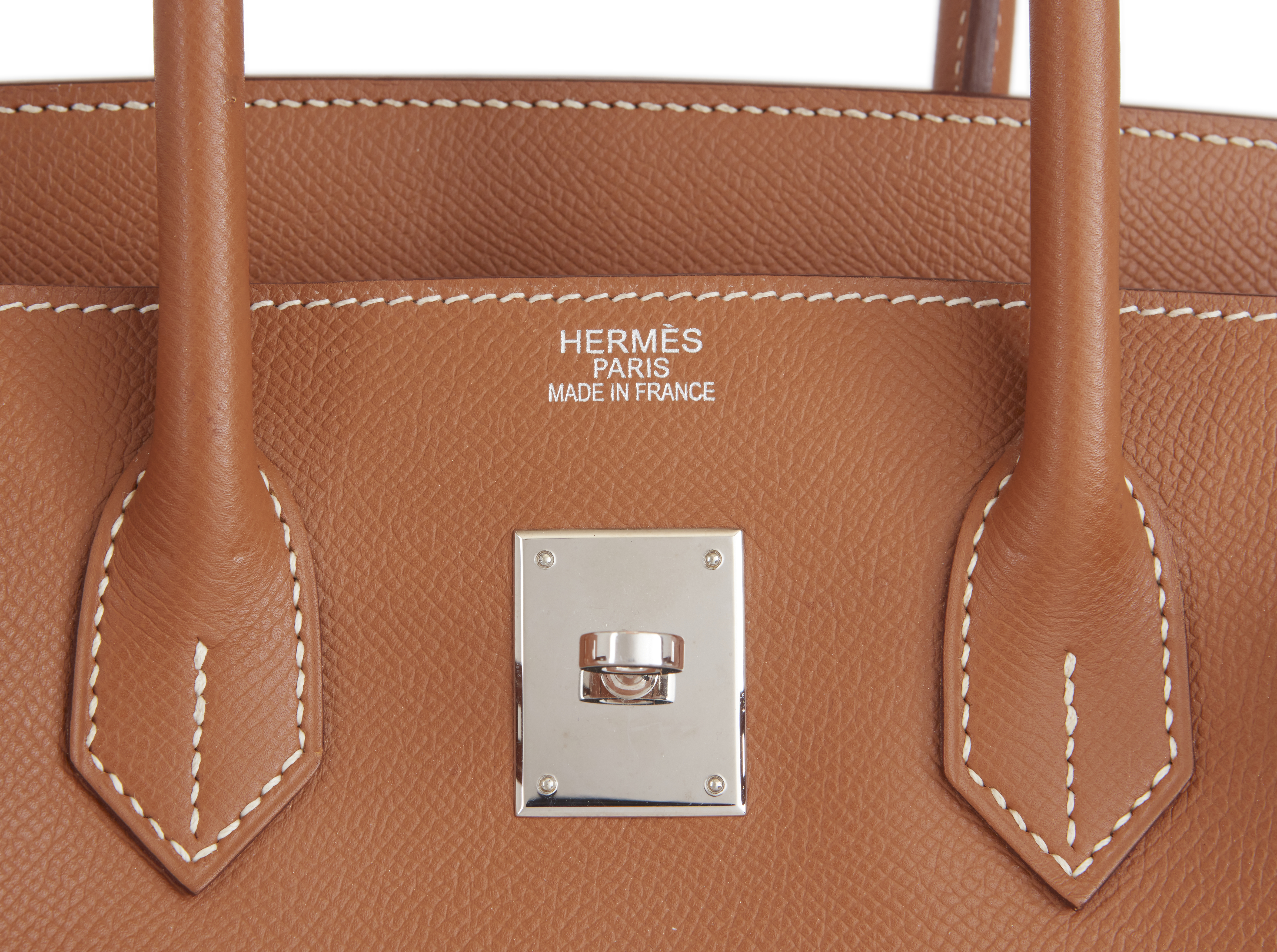 Hermès Gold Epsom leather Birkin 35 handbag, 2008 Palladium hardware The interior with one zip p... - Image 3 of 3