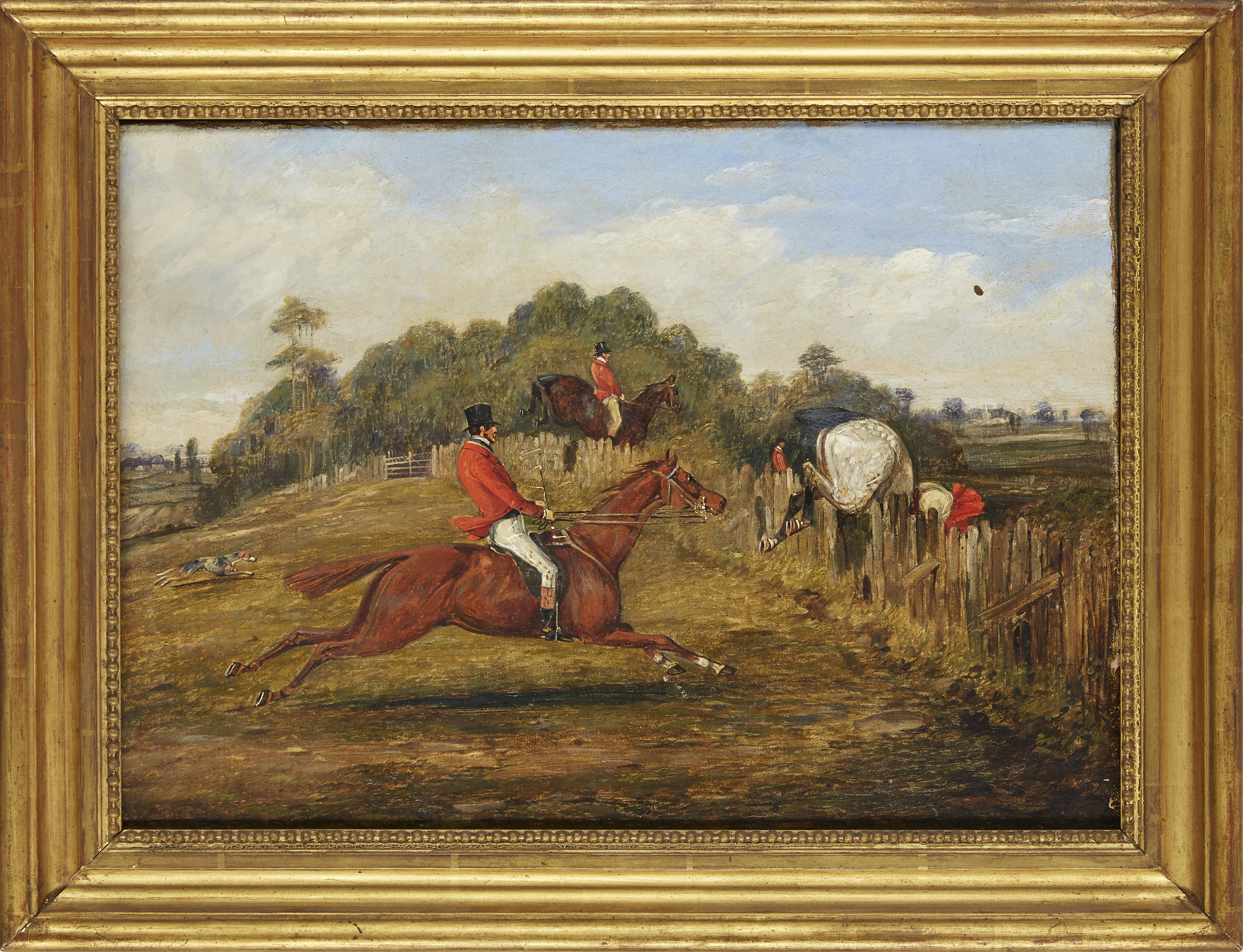Henry Samuel Alken, Jnr,  British 1810-1894-  A Set of Four Hunting Scenes: Setting out; Taking ... - Image 5 of 12
