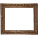 A Gilded Composition Louis XIII Style Frame,  late 19th / early 20th century-  with leaf sight,...