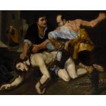 After Francesco Vanni,  Italian 1563-1610-  The Flagellation of Christ;  oil on canvas, 103.2 x...