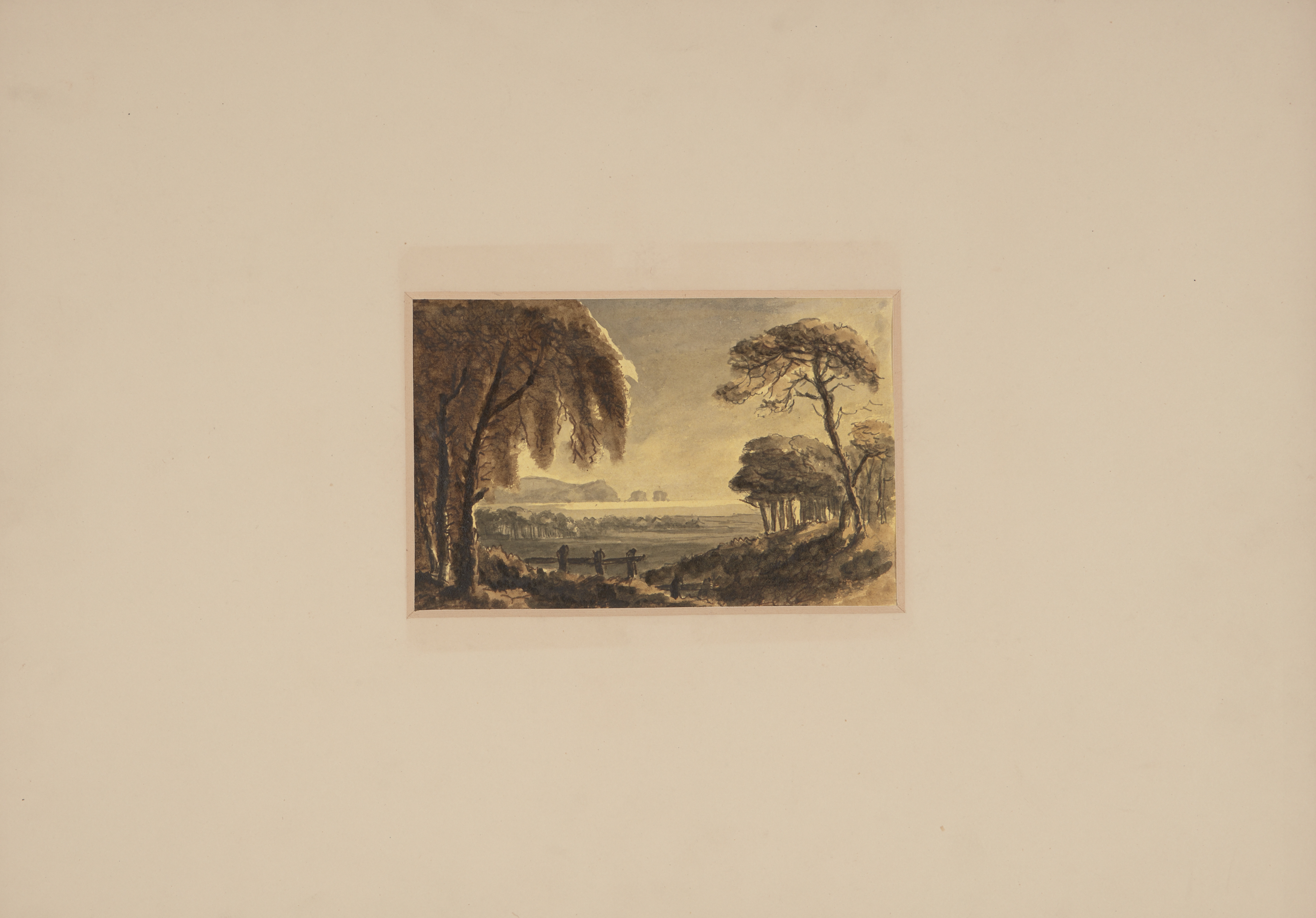 The Reverend William Gilpin,  British 1724-1804-  Five landscape views with lakes and mountains;... - Image 2 of 15