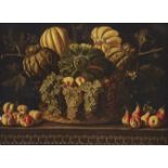 Circle of Bonzi Pietro Paolo,  Italian 1576-1636-   Still life with a basket of pumpkins, melons...