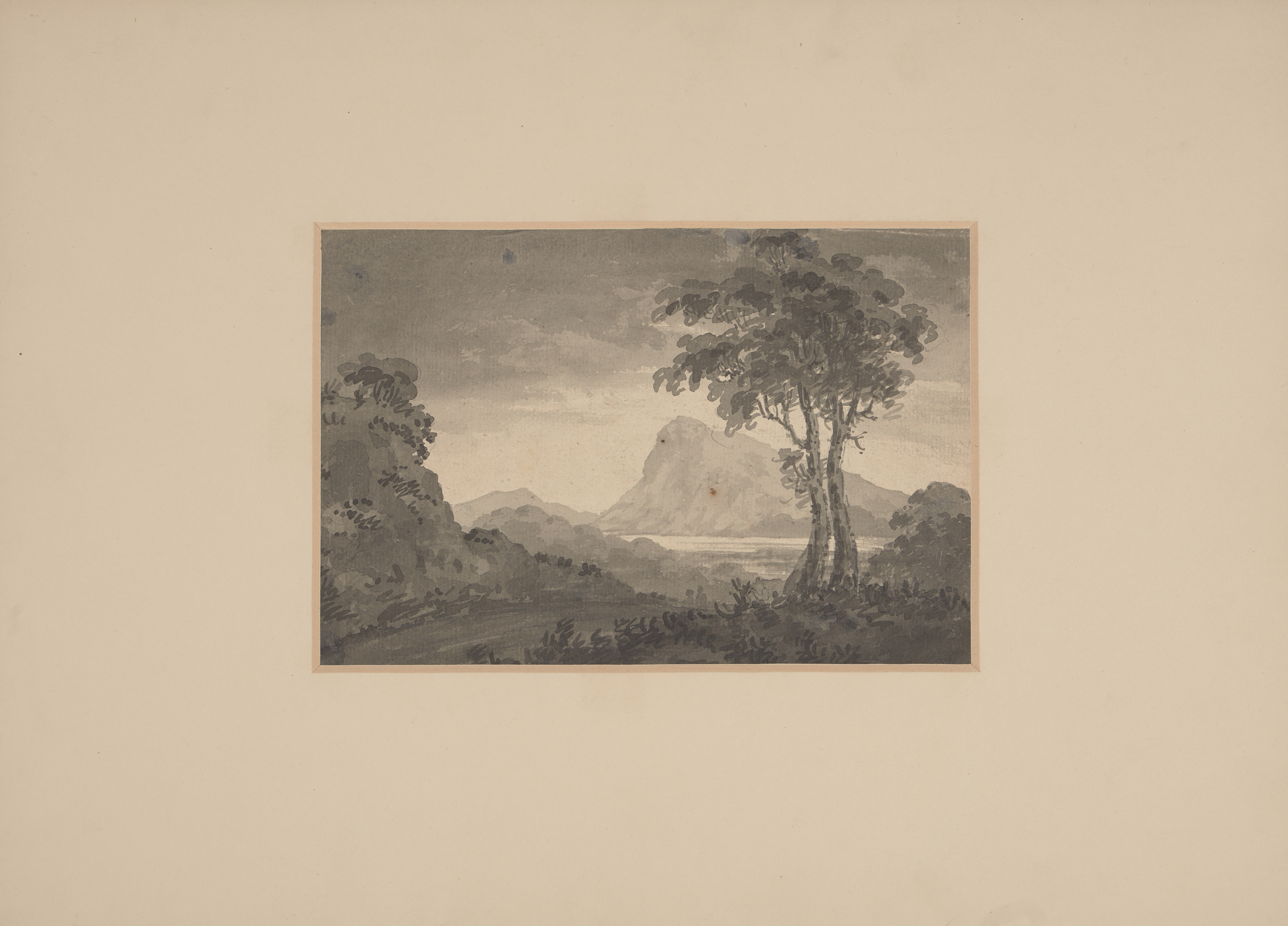 The Reverend William Gilpin,  British 1724-1804-  Five landscape views with lakes and mountains;... - Image 5 of 15