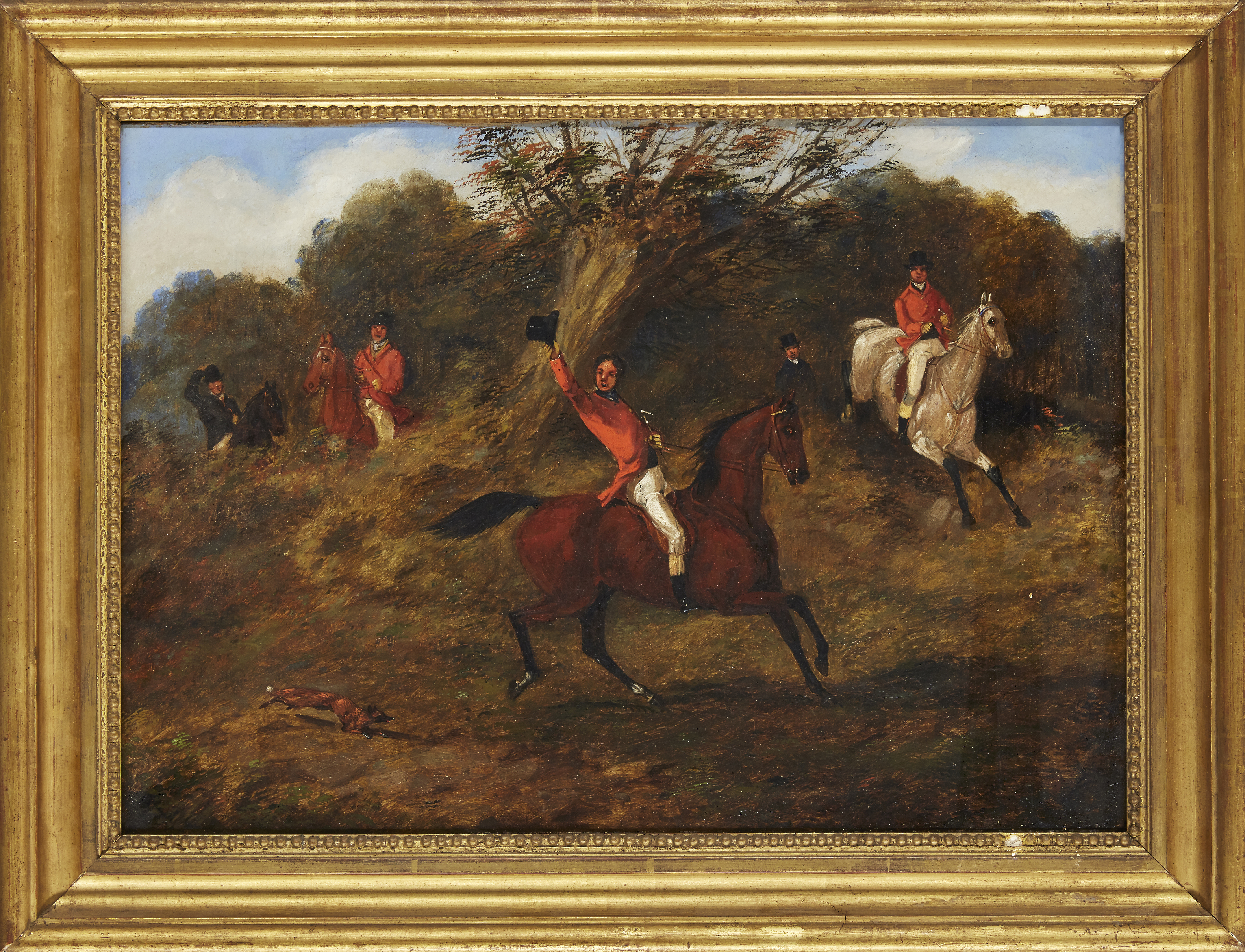 Henry Samuel Alken, Jnr,  British 1810-1894-  A Set of Four Hunting Scenes: Setting out; Taking ... - Image 8 of 12