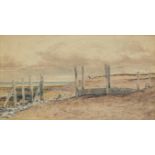 William Roxby Beverley,  British 1811-1889-  Eastbourne;  pencil and watercolour heightened wit...