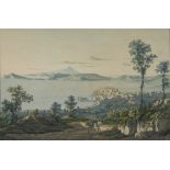 Carl Theodor Müller (publ.),  active Naples, early 19th century-  Three views of the Gulf of Poz...