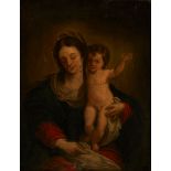 Manner of Andrea del Sarto,  18th century-  Madonna and Child;  oil on canvas, 36.5 x 28.8 cm. ...