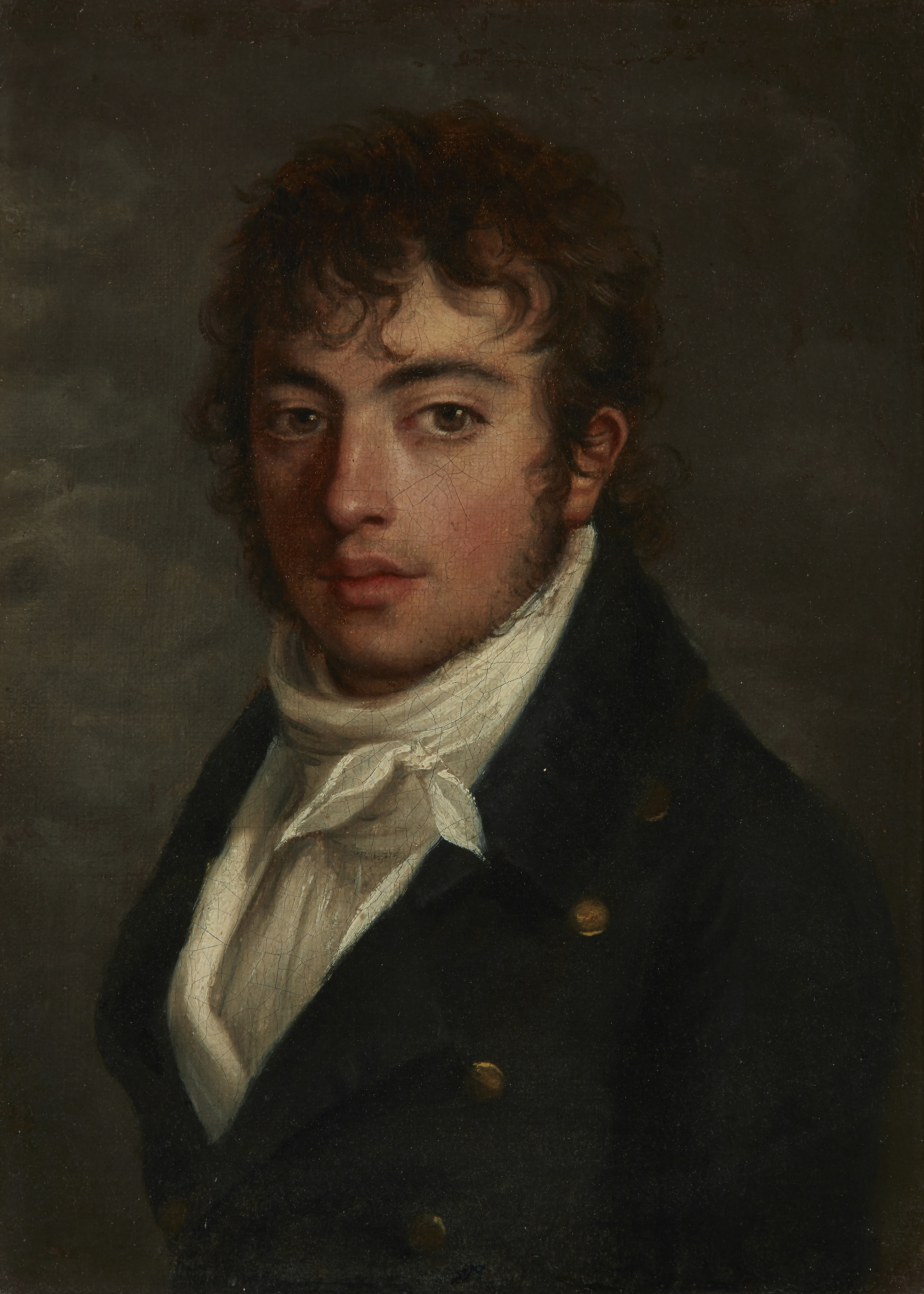 Circle of Robert Lefèvre,  French 1755-1830-  Portrait of a gentleman, possibly Colonel Chevalie...