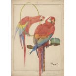 Ken Harrow,  British, 20th century-  Animal Illustrations;  each watercolour and bodycolour on ...