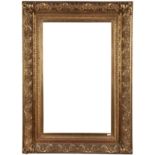 An English Gilded Composition Louis XIII Style Frame,  mid-late 19th century-  with cavetto sig...