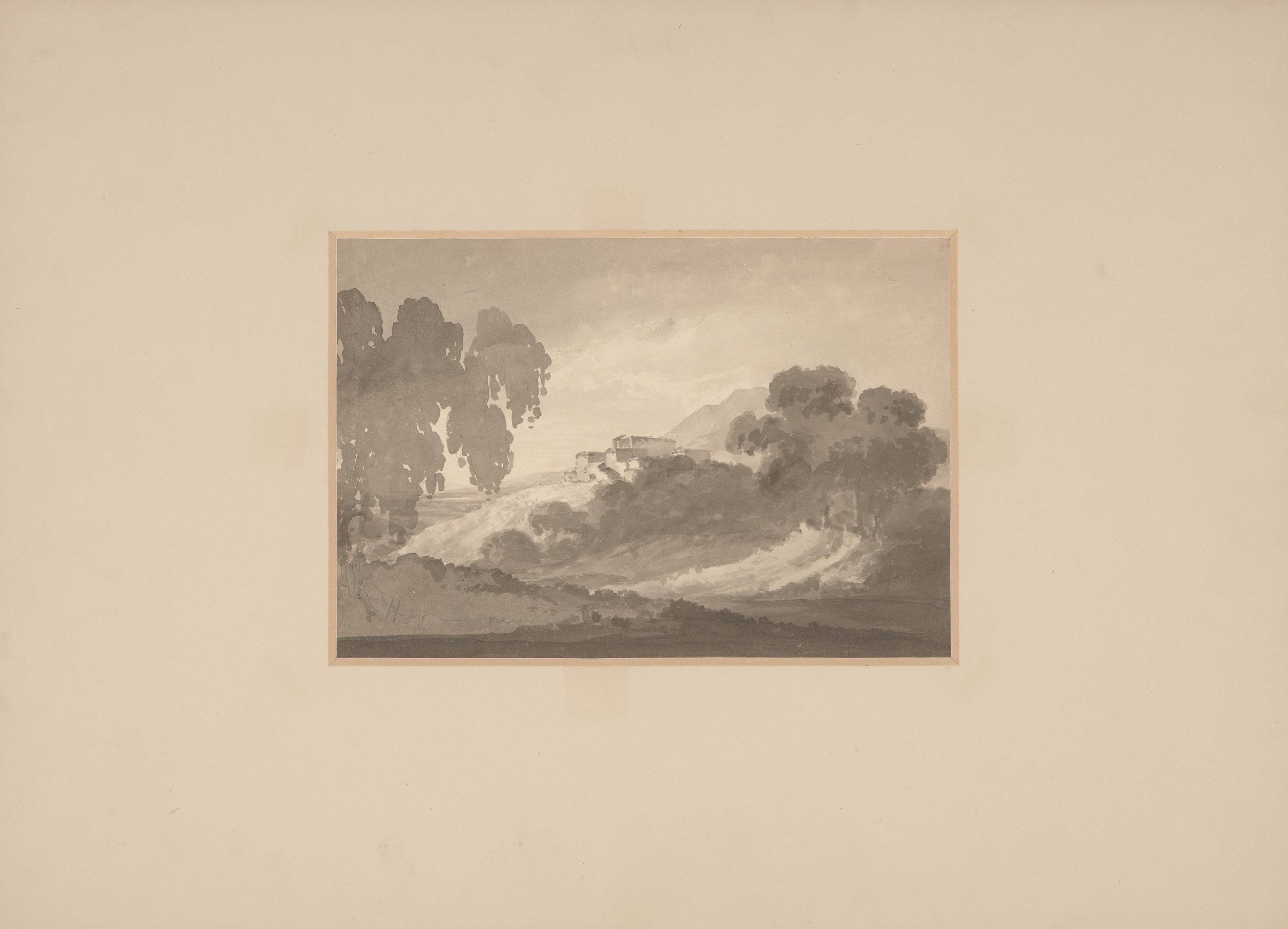 The Reverend William Gilpin,  British 1724-1804-  Five landscape views with lakes and mountains;... - Image 11 of 15