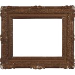 A French Carved and Gilded Louis XIV Style Frame; A Gilded Composition Louis XIV Style Frame; and...